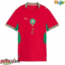 Camiseta Marruecos Achraf Hakimi #2 Primera Equipación para mujer Mundial 2026 manga corta